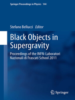 cover image of Black Objects in Supergravity